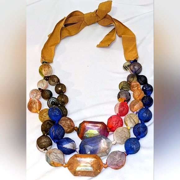 Silvia Tcherassi Paris Couture Runway Modern Art Necklace Avant Garde - Picture 15 of 16